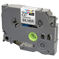 Casete de Cinta compatible con TZe931 TZ931 Negro sobre Plata 12mm x 8m para Brother P-Touch PT-1000 1005 1010 3600 9600…